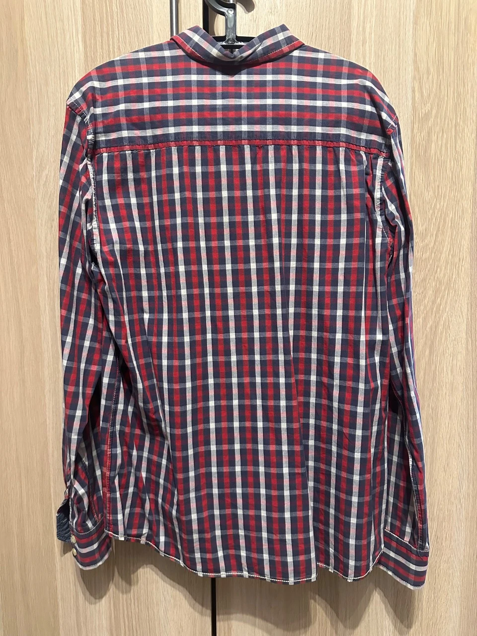 Camisa de manga larga Garcia Jeans a cuadros rojo/azul/blanco – Ajuste Regular – photo 2
